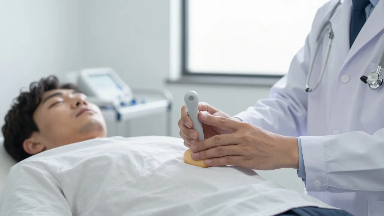 Co lze nahmatat v konečníku během rektoskopie?